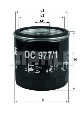 Filtr oleju KNECHT OC 977/1