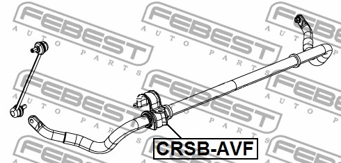 Guma stabilizatora FEBEST CRSB-AVF
