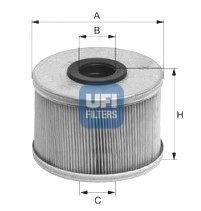 Filtr paliwa UFI 26.686.00