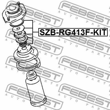 Łożysko poduszki amortyzatora FEBEST SZB-RG413F-KIT