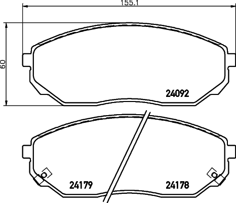 Klocki hamulcowe HELLA 8DB 355 011-931