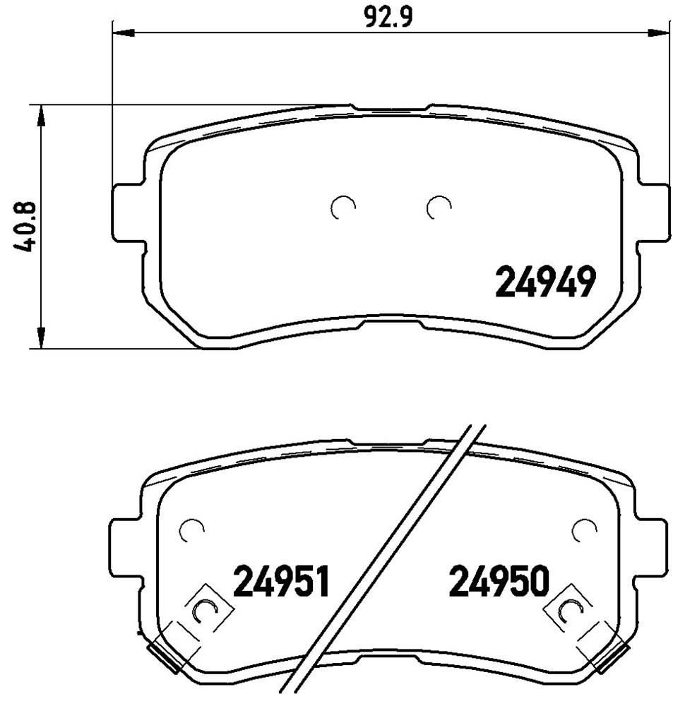 Klocki hamulcowe BREMBO P 30 046