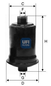 Filtr paliwa UFI 31.556.00