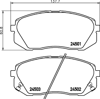 Klocki hamulcowe HELLA 8DB 355 012-961