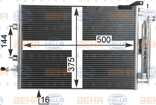 Skraplacz klimatyzacji HELLA 8FC 351 319-244
