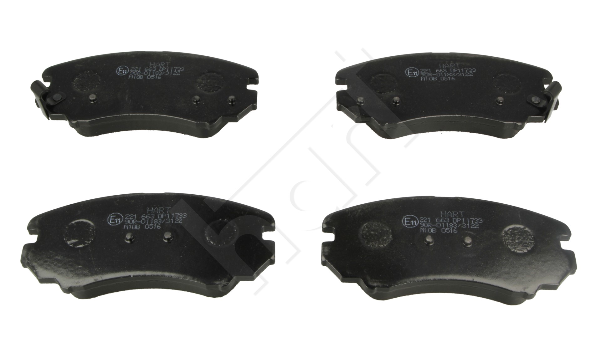 Klocki hamulcowe HART 221 663