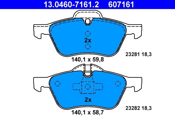 Klocki hamulcowe ATE 13.0460-7161.2