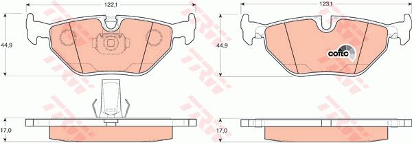 Klocki hamulcowe TRW GDB1265