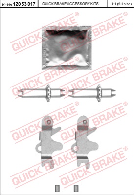 Zestaw naprawczy rozpieracza QUICK BRAKE 120 53 017