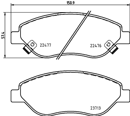 Klocki hamulcowe HELLA 8DB 355 025-631