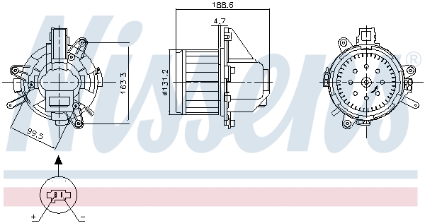 Wentylator wewnętrzny NISSENS 87542