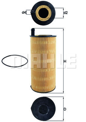 Filtr oleju MAHLE OX 423/9D