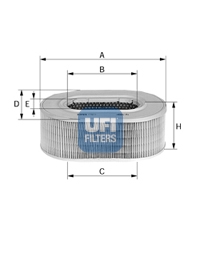 Filtr powietrza UFI 27.162.00