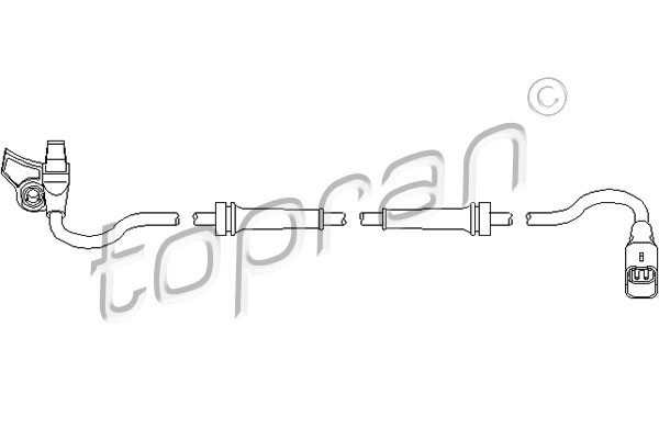 Czujnik ABS TOPRAN 721 618