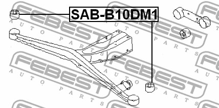 Łożyskowanie  korpusu osi FEBEST SAB-B10DM1