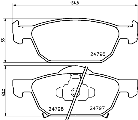 Klocki hamulcowe HELLA 8DB 355 013-891