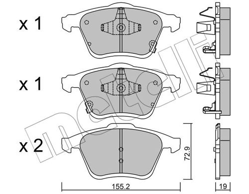 Klocki hamulcowe METELLI 22-0805-0