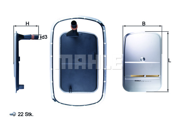 Filtr automatycznej skrzyni biegów KNECHT HX 165KIT