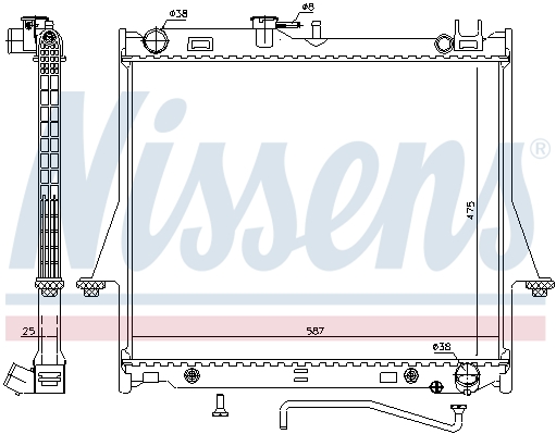 Chłodnica NISSENS 60854