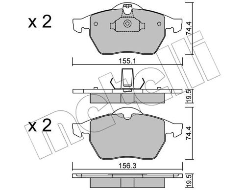 Klocki hamulcowe METELLI 22-0118-0