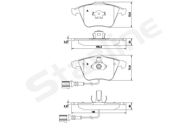 Klocki hamulcowe STARLINE BD S837P