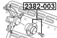 Piasta koła FEBEST 2382-003