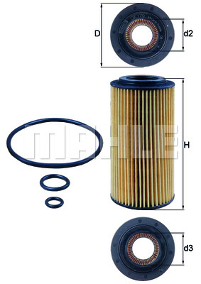 Filtr oleju KNECHT OX 179D