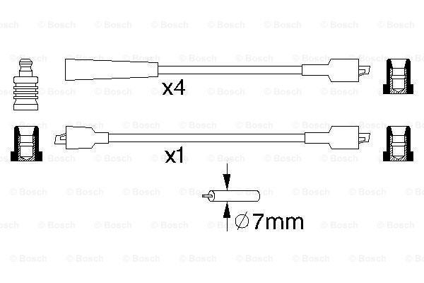 Przewody zapłonowe BOSCH 0 986 356 862