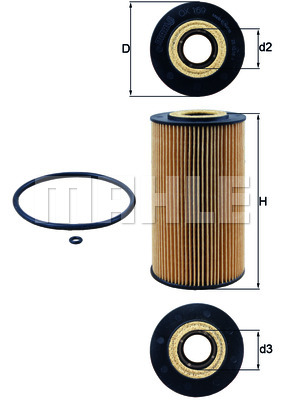 Filtr oleju KNECHT OX 169D