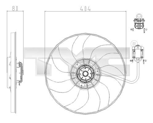 Wentylator TYC 825-0019