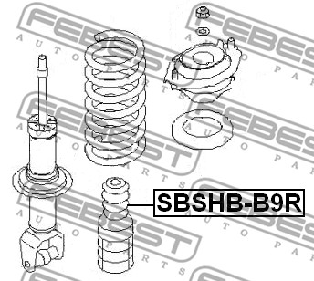 Osłona  miecha powietrznego FEBEST SBSHB-B9R