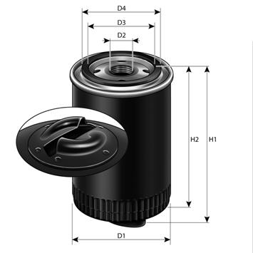 Filtr oleju PURFLUX LS553D