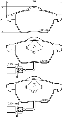 Klocki hamulcowe HELLA PAGID 8DB 355 010-731