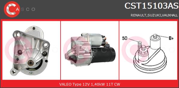 Rozrusznik CASCO CST15103AS