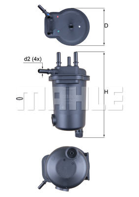 Filtr paliwa KNECHT KL 632D