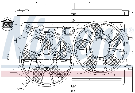 Wentylator NISSENS 85214