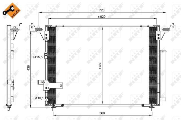 Skraplacz klimatyzacji NRF 350076