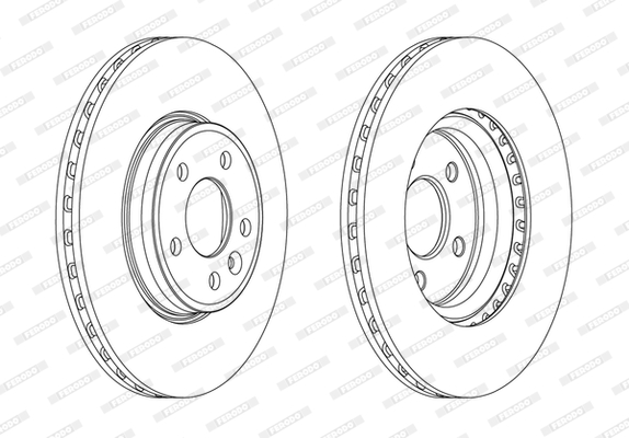 Tarcza hamulcowa FERODO DDF1663C