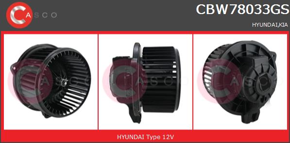 Wentylator wnętrza CASCO CBW78033GS