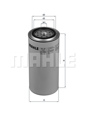 Filtr paliwa MAHLE KC 75
