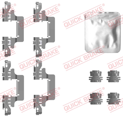 Zestaw akcesoriów montażowych  klocków hamulcowych QUICK BRAKE 109-0129