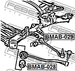 Tuleja wahacza FEBEST BMAB-028