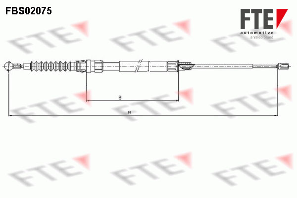 Linka hamulca ręcznego FTE FBS02075
