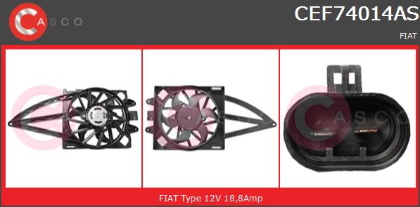 Wentylator CASCO CEF74014AS