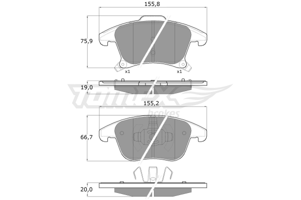 Klocki hamulcowe TOMEX BRAKES TX 17-75