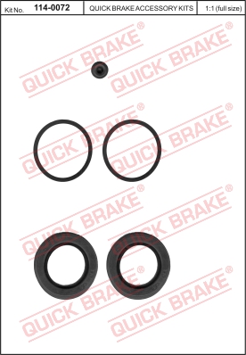 Zestaw naprawczy zacisku hamulcowego QUICK BRAKE 114-0072