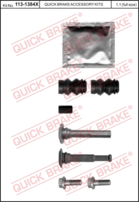 Zestaw tulei prowadzących zacisk hamulca QUICK BRAKE 113-1384X