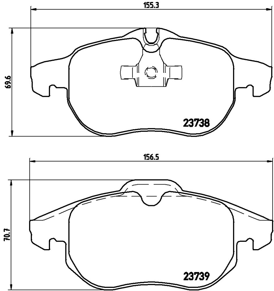 Klocki hamulcowe BREMBO P 59 043X