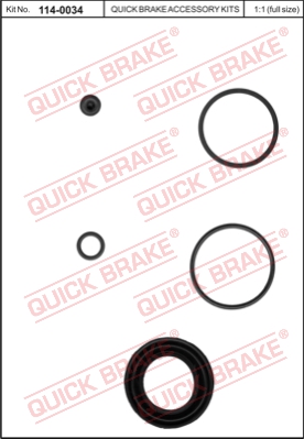 Zestaw naprawczy zacisku hamulcowego QUICK BRAKE 114-0034