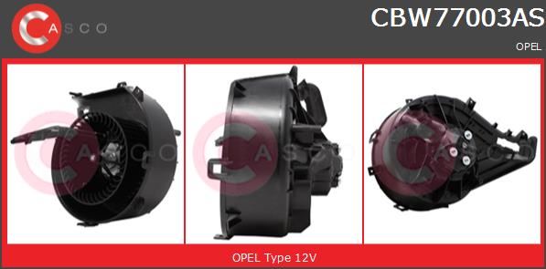 Wentylator wnętrza CASCO CBW77003AS